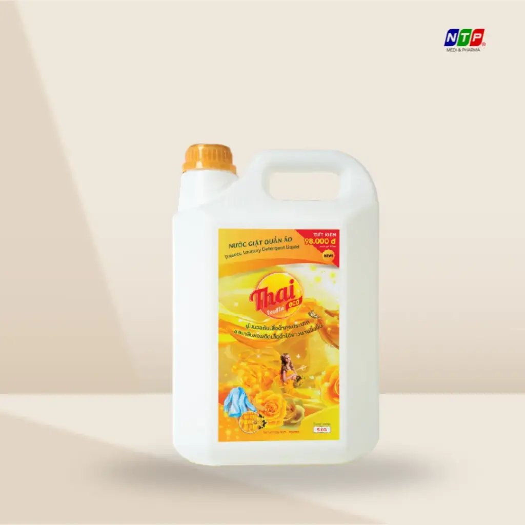 Nước giặt ThaiEco hương Cam (Vàng) - Can 5.000ml
