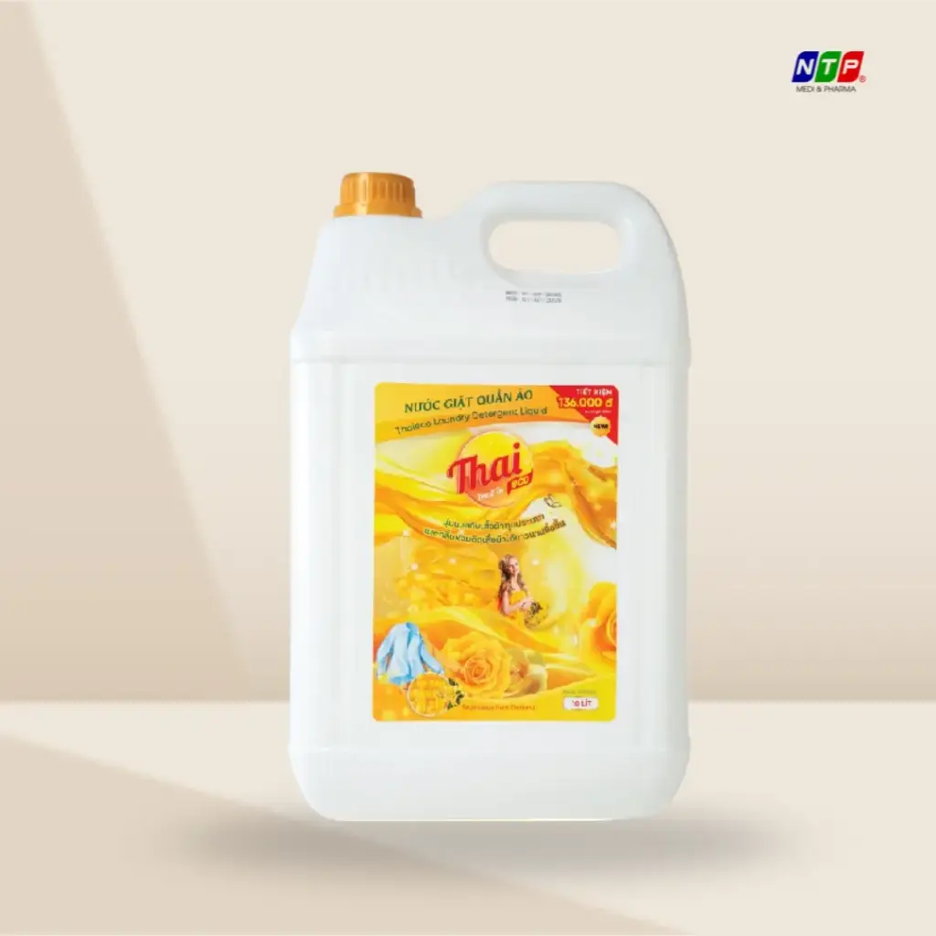 Nước giặt ThaiEco hương Cam (Vàng) - Can 10.000ml