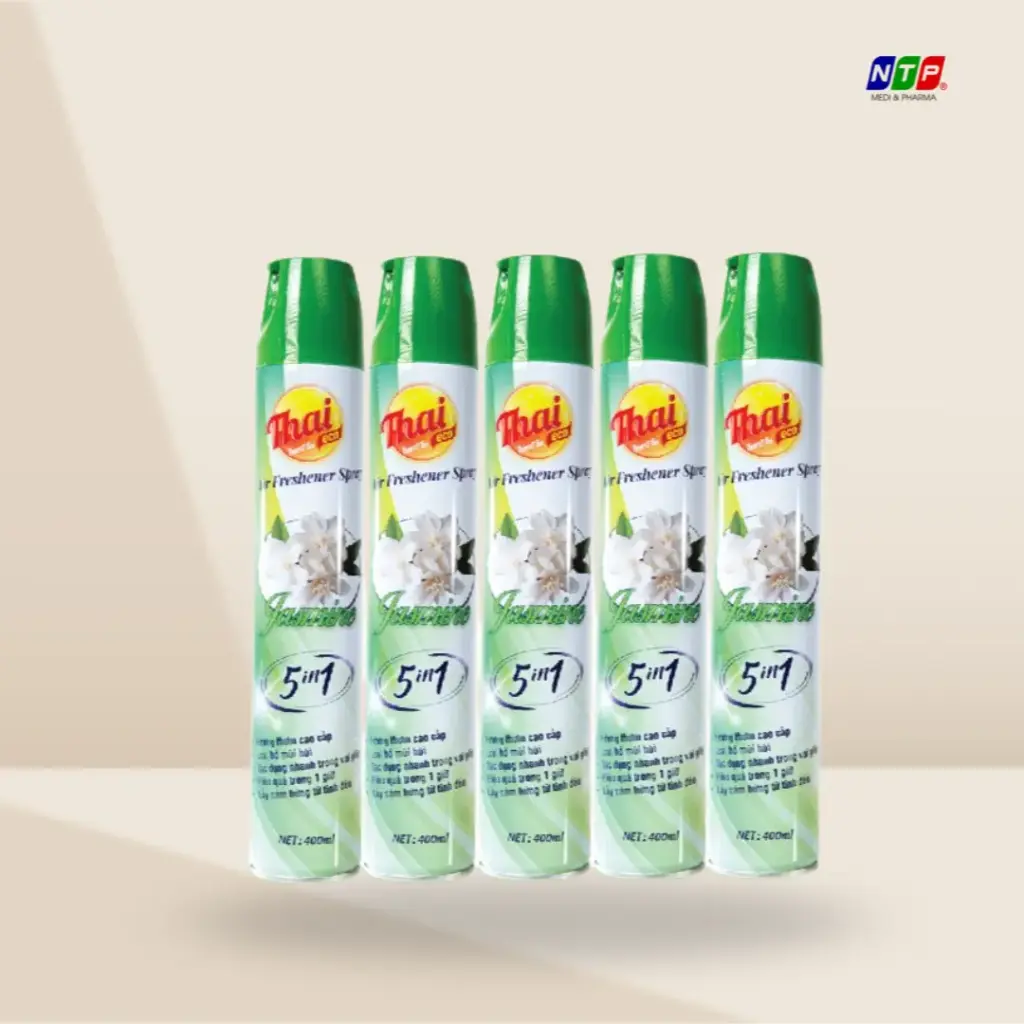 Xịt phòng ThaiEco hương Nhài (Xanh lá) 10.000ml