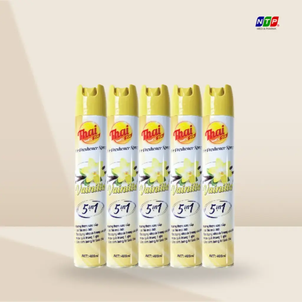 Xịt phòng ThaiEco hương Vanilla (Vàng) 10.000ml