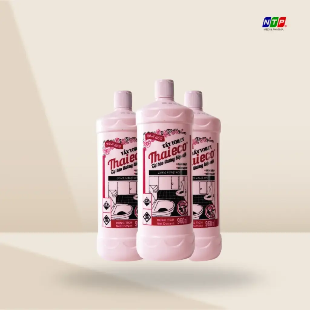 Tẩy nhà vệ sinh ThaiEco chai hồng 960ml
